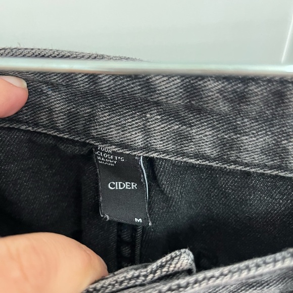 Cider baggy cargo pants strap detail black size medium - Picture 7 of 8